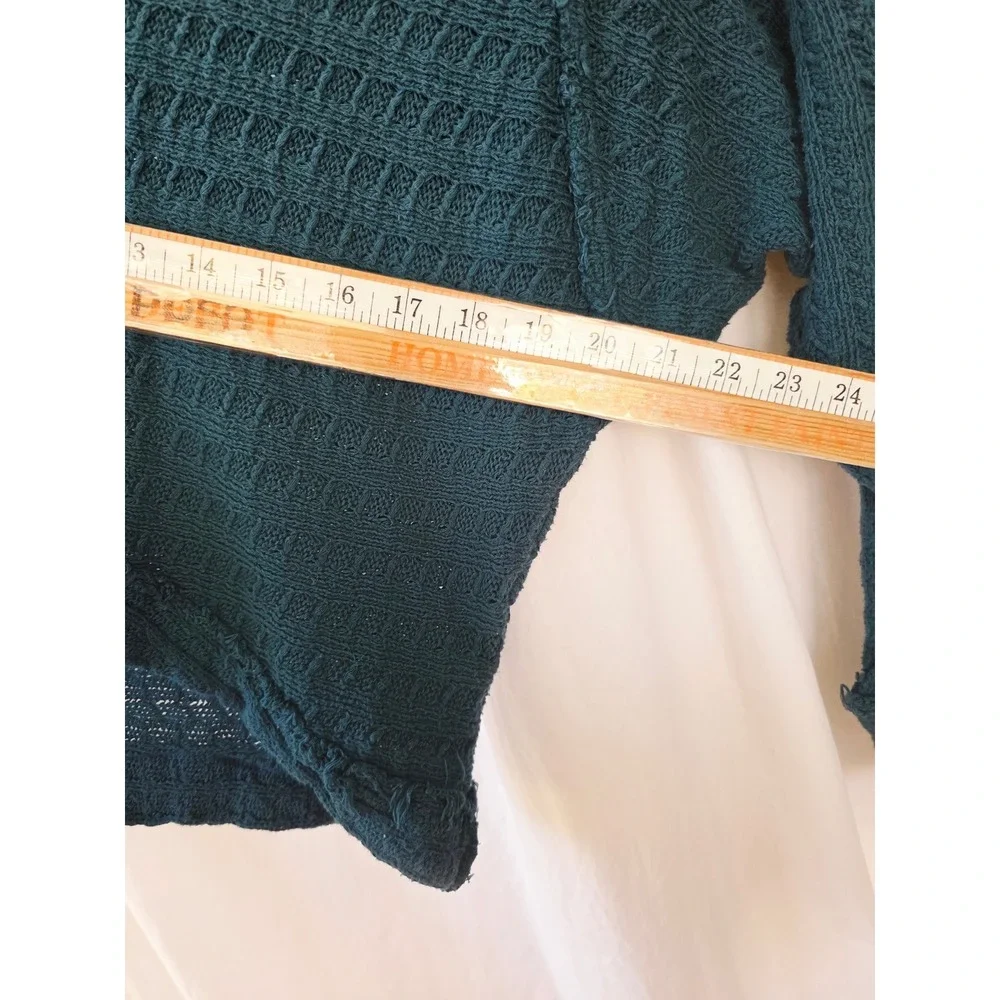 Free People We The Free Teal oversized Dolman Sleeve Knit Sweater XS cotton